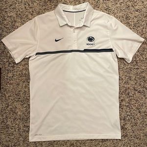 Nike White Polo Shirt with Black Accents